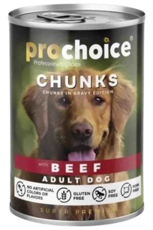 ProChoice Sığır Etli Gravy Yetişkin Köpek Konserve Maması 400gr