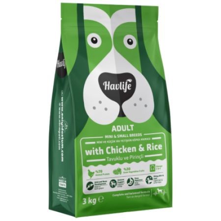 Havlife Small Mini Adult Tavuklu Küçük Irk Yetişkin Köpek Maması 3 Kg