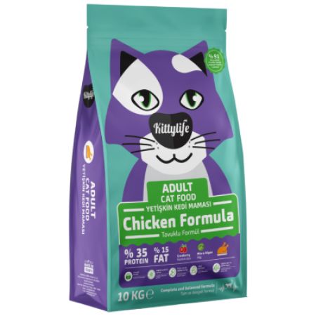 Kittylife Tavuklu Yetişkin Kedi Maması 10 Kg