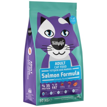 Kittylife Somonlu Yetişkin Kedi Maması 10 Kg