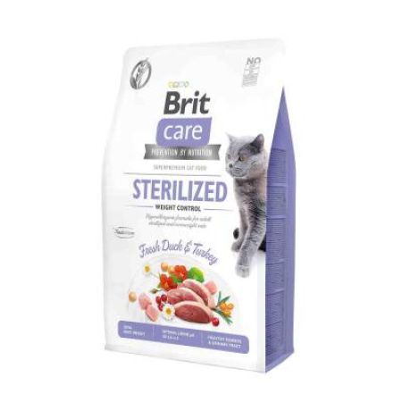 Brit Care Ördekli Kısırlaştrırılmış Kilo Kontrollü Yetişkin Kedi Maması 7 KG