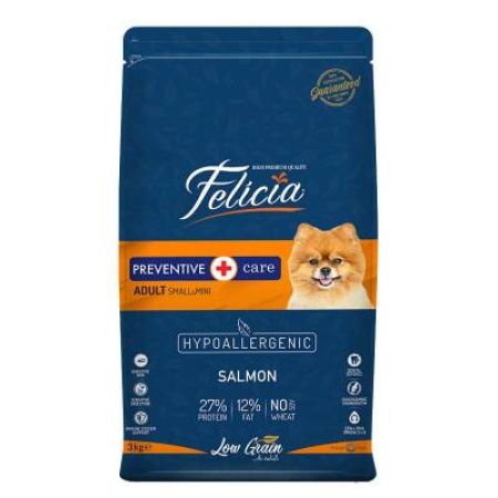 Felicia Mini Somonlu Düşük Tahıllı Hipoalerjenik Köpek Maması 3 Kg