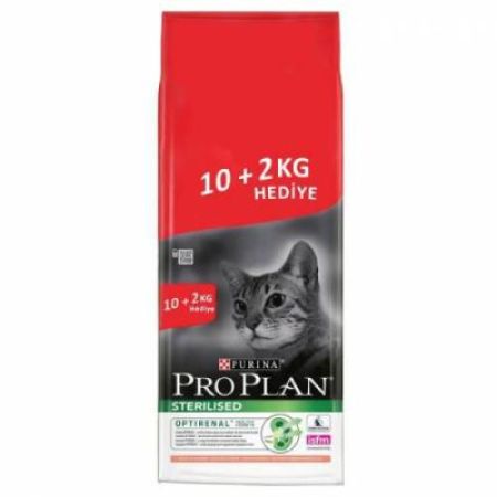 ProPlan Somon Balıklı Kısırlaştırılmış Kuru Kedi Maması 10+2 Kg BONUS