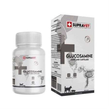Supravet Kedi ve Köpek Eklem Sağlığı Güçlendirici Glukozamin Tablet + Vitamin C (75 Tablet)