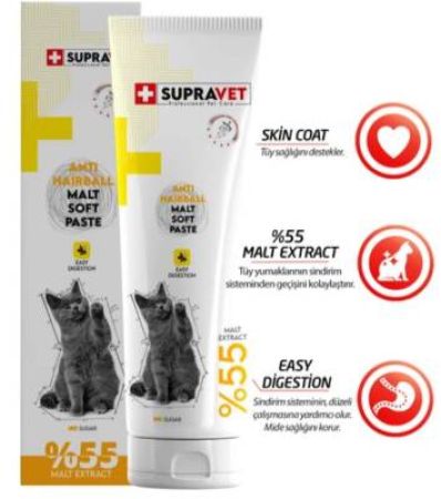 Supravet Anti Hairball Kediler İçin Malt Macun 100 gr