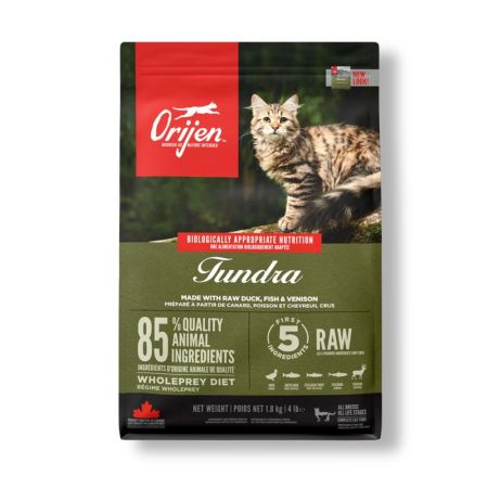 Orijen Tundra Tahılsız 7 Farklı Karışık Etli Tüm Yaşam Evreleri Kedi Maması 1,8 kg