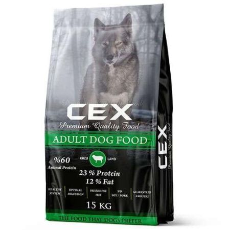 Cex Kuzu Etli Yetişkin Köpek Maması 15 Kg