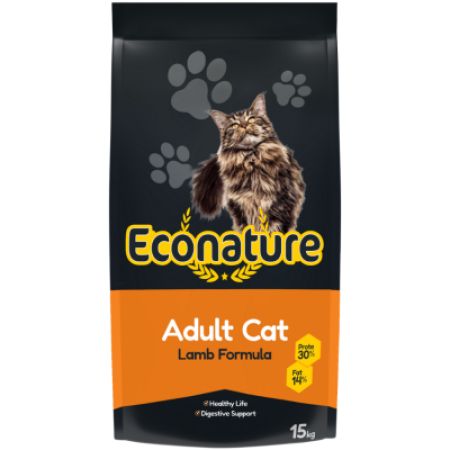 Econature Kuzu Etli Yetişkin Kedi Maması 15 Kg