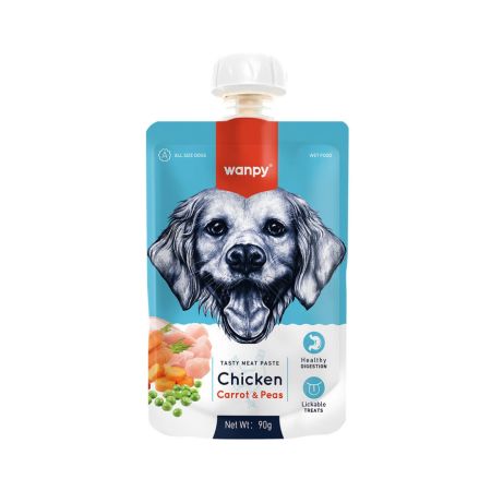 Wanpy Tavuklu ve Havuçlu Ezme Köpek Ödül Maması 90 gr