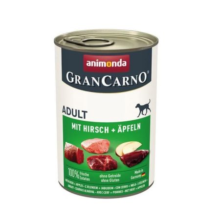 Animonda Gran Carno Elmalı Ve Geyik Etli Yetişkin Köpek Konservesi  400 Gr X 6 adet