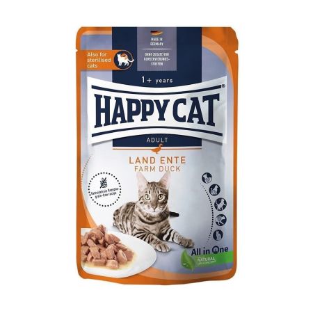 Happy Cat Ördekli Tahılsız Kısırlaştırılmış Kedi Konservesi 85 g