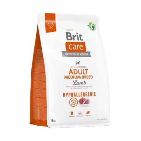 Brit Care Medium Hypo Alerjenik Kuzu Etli Köpek Maması 3 Kg