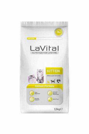 Lavital Somonlu Yavru Kedi Maması 1.5 Kg