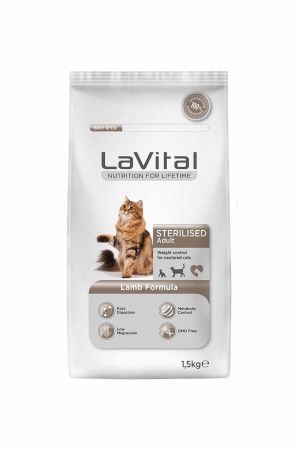 Lavital Kuzulu Kısırlaştırılmış Yetişkin Kedi Maması 1.5 Kg