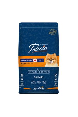 Felicia Hypoallergenic Small Mini Somonlu Küçük Irk Düşük Tahıllı Yetişkin Köpek Maması 3 Kg