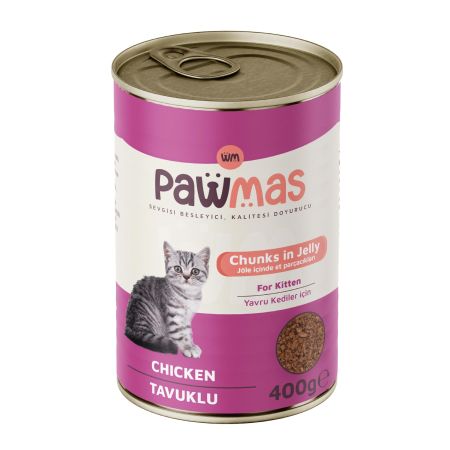 Pawmas Tavuklu Yavru Kedi Konservesi 400 gr