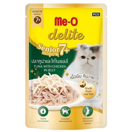 Me-O Delite Pouch Senior Ton Balığı Ve Tavuk Etli Yaşlı Kedi Yaş Maması 70 Gr