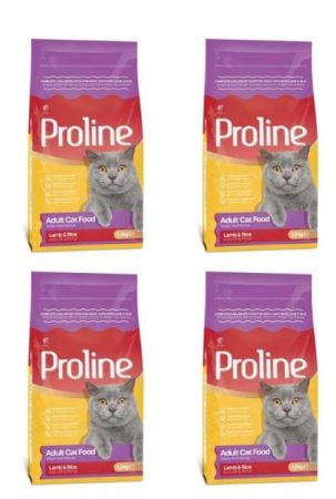 Proline Kuzu Etli-Pirinçli Kedi Maması 1200 gr X 4 Paket