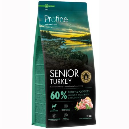 Profine Senior Glutensiz Hindi Etli Yaşlı Köpek Maması 12 kg