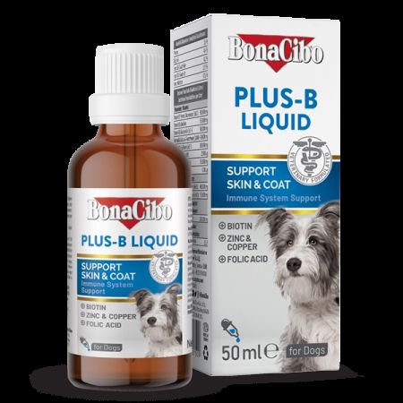 BonaCibo Plus-B Liquid For Dog Köpekler için Multivitamin Damla - 50 ML