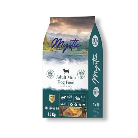 Mystic Az Tahıllı Kuzulu Mini Irk Yetişkin Köpek Maması 15 kg