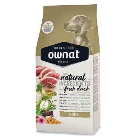 Ownat Classic Ördekli Köpek Maması 12 Kg + Temizlik Mendili