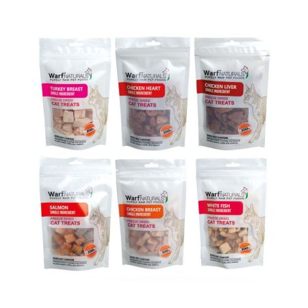Warf Naturals Freeze Dried Kedi Ödülü 6'lı Mix Paket