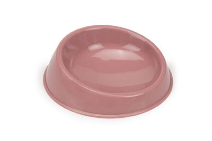 Beeztees Kedi Mama Kabı, Plastik, Gül Kurusu 15cm