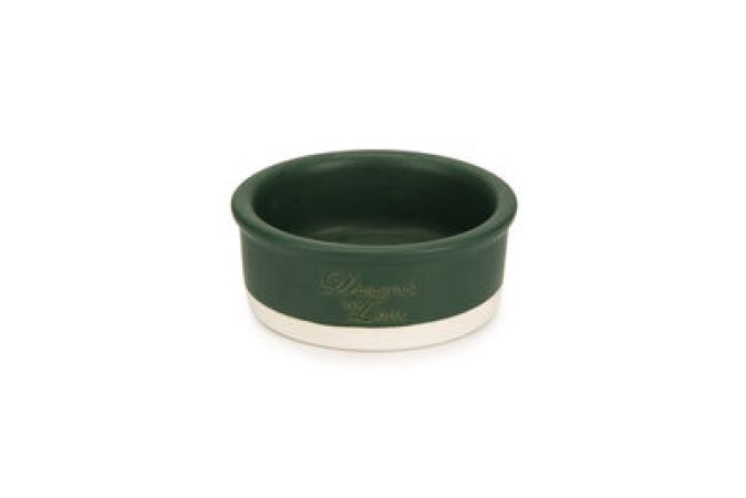 Beeztees DBL Kedi Mama Su Kabı, Seramik, Mat Yeşil, 12cm, 300ml