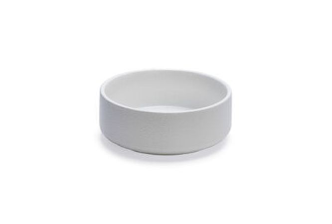 Beeztees DBL Köpek Mama Su Kabı, Seramik, Mat Beyaz, 18cm, 1200ml