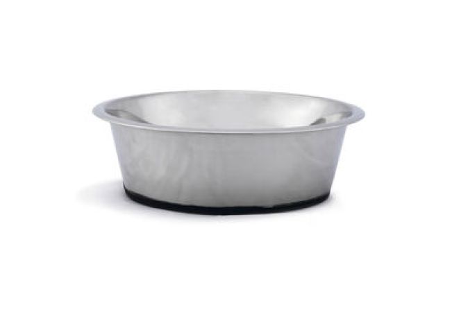 Beeztees Köpek Mama Su Kabı, Kaymaz Tabanlı, Paslanmaz Çelik, 28cm, 4,7L