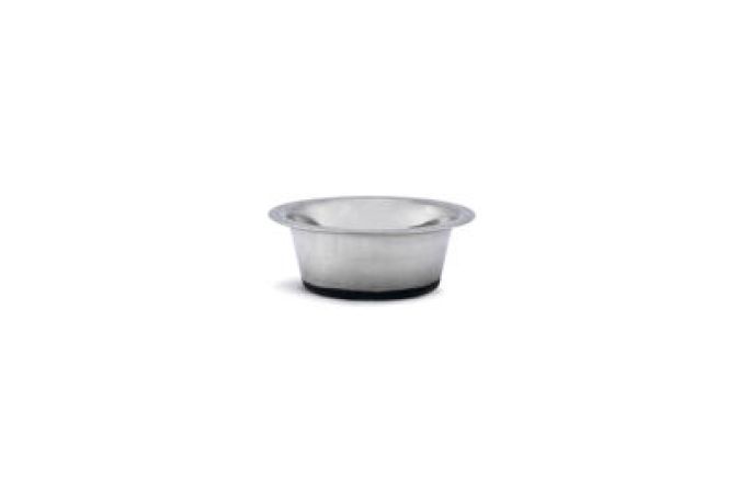 Beeztees Köpek Mama Su Kabı, Kaymaz Tabanlı, Paslanmaz Çelik, 13cm, 450ml