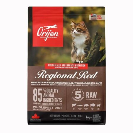 Orijen Regional Red Tahılsız Sığır Etli Tüm Yaşlar Kedi Maması 1,8 kg 