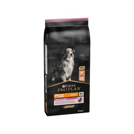 Pro Plan Senior Sensitive Skin Hassas Ciltlere Özel +7 Somonlu ve Pirinçli Orta ve Büyük Irk Yaşlı Köpek Maması 14 kg