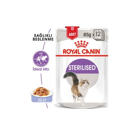 Royal Canin Jelly Pouch Sterilised Kısırlaştırılmış Yetişkin Yaş Maması 12 x 85 gr