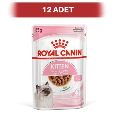 Royal Canin Gravy Pouch Kitten Yavru Kedi Yaş Maması 12 x 85 gr