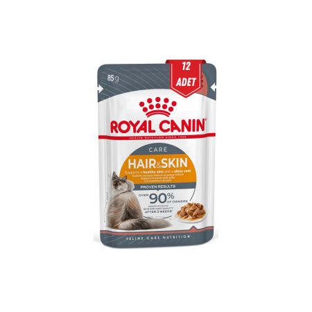 Royal Canin Hair Skin (beauty) Gravy (soslu) Yaş Kedi Maması 85 gr X 12 Adet