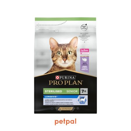 Pro Plan Longevis Sterilised Senior +7 Hindili Kısırlaştırılmış Yaşlı Kedi Maması 3 kg
