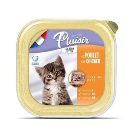 Plaisir Kitten Pate Tavuklu Ezme Yavru Kedi Konservesi 100 Gr
