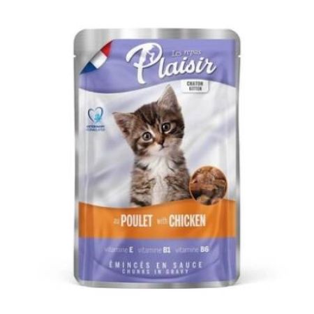 Plaisir Tavuklu Yavru Kedi Konservesi 100 gr