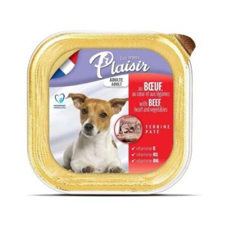 Plaisir Pate Biftek Ve Sebzeli Ezme Yetişkin Köpek Konservesi 150 Gr