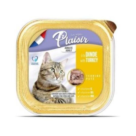 Plaisir Pate Hindi Etli Ezme Yetişkin Kedi Konservesi 100 Gr