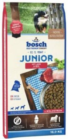 Bosch Junior Glutensiz Kuzu Etli ve Pirinçli Yavru Köpek Maması 15 kg