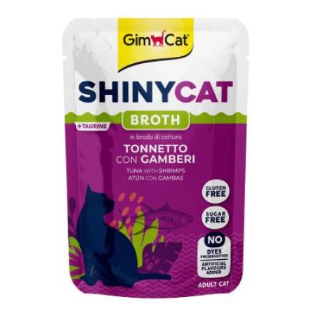 Gimcat Shinycat Ton Balığı ve Karidesli Yetişkin Kedi Çorbası 70 gr