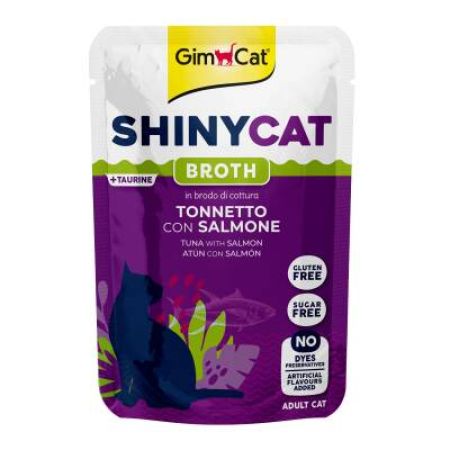 Gimcat Shinycat Ton Balığı ve Somonlu Yetişkin Kedi Çorbası 70 gr