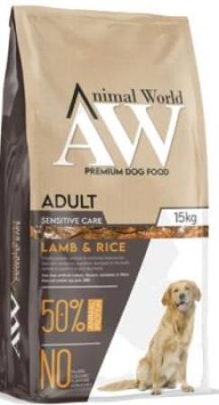 Animal World Kuzu Etli Yetişkin Orta ve Büyük Irk Köpek Maması 15 kg