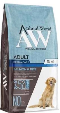 Animal World Somonlu Orta ve Büyük Yetişkin Irk Köpek Maması 15 kg