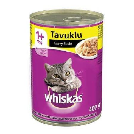 Whiskas Tavuklu Yetişkin Konserve Kedi Maması 400 gr
