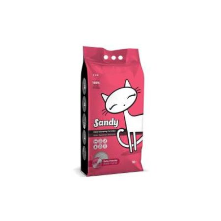 Sandy Bebek Pudralı Topaklanan Bentonit Kedi Kumu 10 lt