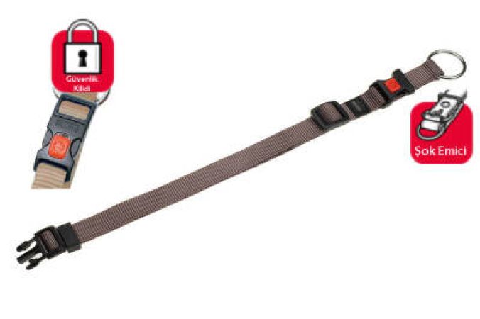 Karlie Kilitli Boyun Tasması XS 20-35 cm Gri